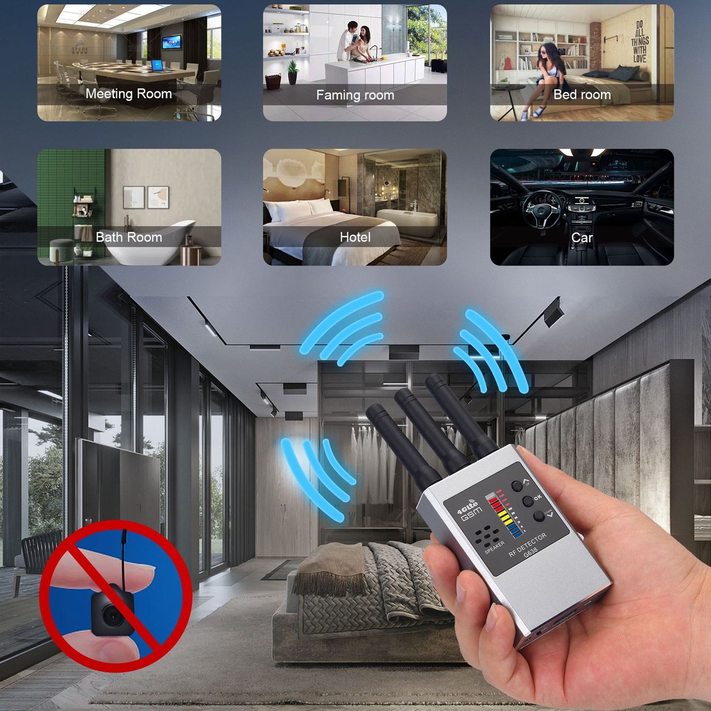 Wireless Infrared camera Detector – Quick Privacy Protection